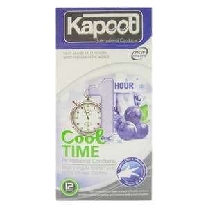 کاندوم تاخیری یک ساعته کاپوت مدل Cool Time بسته 12 عددی کاندوم تاخیری یک ساعته کاپوت مدل Cool Time بسته 12 عددی