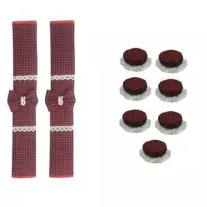 دستگیره یخچال و  اجاق گاز مدل چهارخانه کد 123 بسته 9 عددی