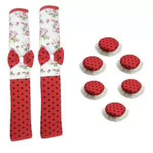 دستگیره یخچال مدل خالدار کد 801 بسته 8 عددی