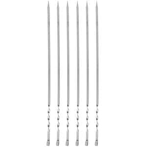 سیخ گالوانیزه جوجه مدل پیچ دار بسته 6 عددی