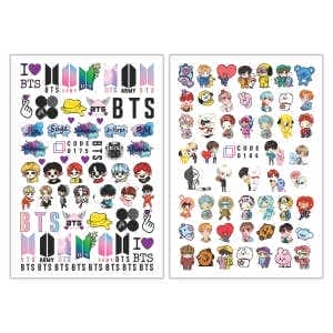 برچسب لنز ناخن مدل بی تی اس مجموعه 2 عددی 