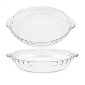 ظرف پخت پیتزا شیشه و بلور اصفهان مدل نازنین بسته 2 عددی