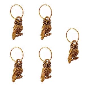 حلقه تزیینی مو زنانه طرح جغد کد HR_F_2 بسته 5 عددی