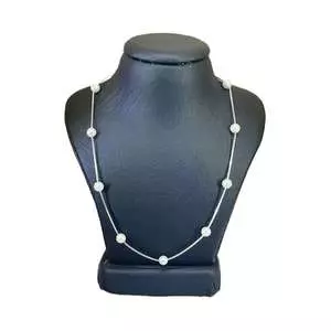 گردنبند نقره زنانه مدل مروارید خاص کد 905880 گردنبند نقره زنانه مدل مروارید خاص کد 905880