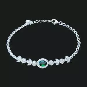 دستبند نقره زنانه مدل 30528 دستبند نقره زنانه مدل 30528