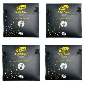 روکش توالت فرنگی کی چی مدل حل شونده چهار بسته 6 عددی