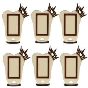 قاب عکس کودک چوب آرا  مدل ِ450 بسته 6 عددی