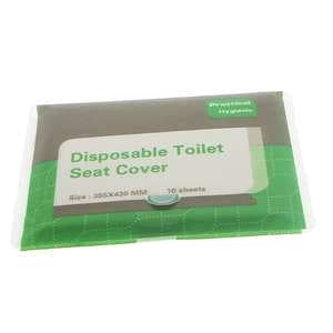روکش توالت فرنگی مدل Disposable Toilet seat cover بسته 10 عددی