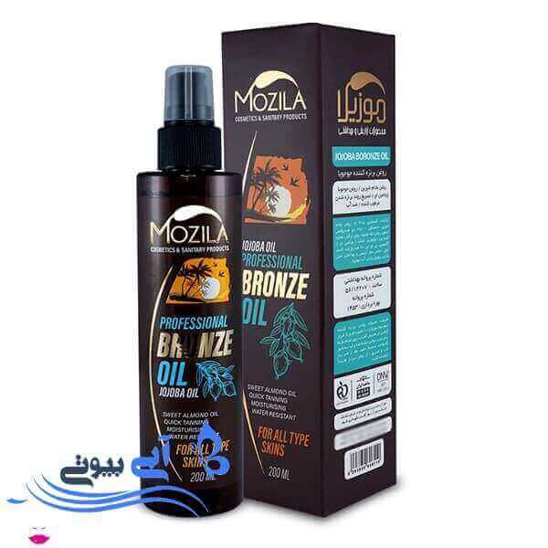 روغن برنز کننده موزیلا مدل jojoba oil حجم 200 میلی لیتر روغن برنز کننده موزیلا مدل jojoba oil حجم 200 میلی لیتر
