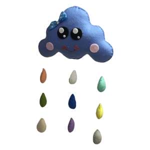 آویز اتاق کودک طرح ابر بارانی مدل Q101