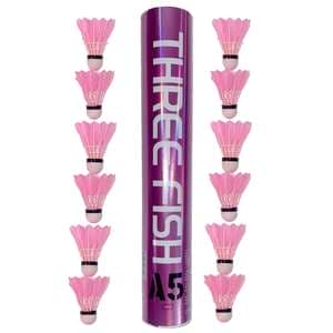 توپ بدمینتون مدل THREE FISH مدل A5 بسته 12 عددی