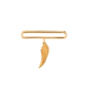 آویز ساعت طلا 18 عیار زنانه کاکامی مدل بال کد 353