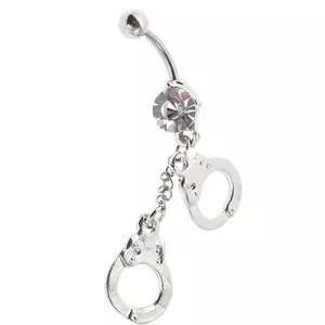 پیرسینگ ناف زنانه مدل اسپرت اویز دار کد 654965