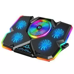 پایه خنک کننده لپ تاپ گیمینگ کول کلد مدل RGB 5FAN پایه خنک کننده لپ تاپ گیمینگ کول کلد مدل RGB 5FAN