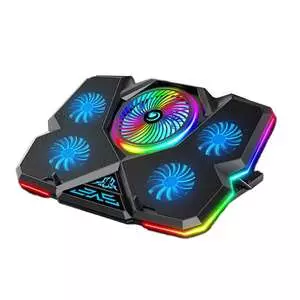 پایه خنک کننده لپ تاپ کول کلد مدل k44-1 RGB  پایه خنک کننده لپ تاپ کول کلد مدل k44-1 RGB