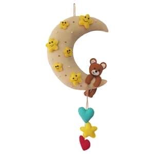 آویز اتاق کودک طرح خرس وماه