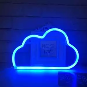 چراغ خواب مدل نئون فلکسی طرح ابر Cloud چراغ خواب مدل نئون فلکسی طرح ابر Cloud