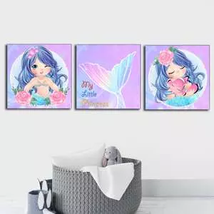 تابلو اتاق کودک آرت سون مدل K014 مجموعه 3 عددی تابلو اتاق کودک آرت سون مدل K014 مجموعه 3 عددی