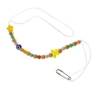 بند پستانک مدل پروانه و گل با مهره چشم نظر