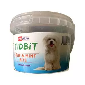 غذای تشویقی سگ تیدبیت مدل Beef & Mint وزن 180 گرم غذای تشویقی سگ تیدبیت مدل Beef & Mint وزن 180 گرم