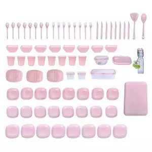 سبد پیک نیک 85 پارچه لیمون مدل qs1360 