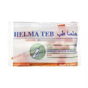 سرنگ 1 سی سی انسولین حلما طب مدل یکپارچه بسته 100 عددی  سرنگ 1 سی سی انسولین حلما طب مدل یکپارچه بسته 100 عددی