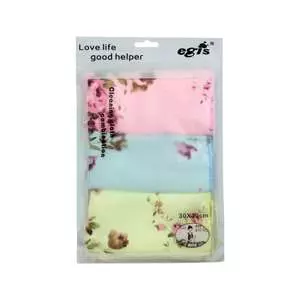 دستمال آشپزخانه اگیس مدل گلدار کد 501 بسته سه عددی