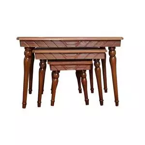 میز عسلی مدل نلسون کد 03 مجموعه 3 عددی میز عسلی مدل نلسون کد 03 مجموعه 3 عددی