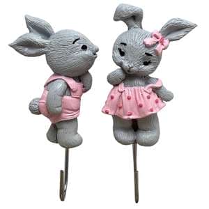 آویز حوله مدل خرگوش عاشق مجموعه دو عددی