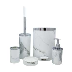 ست سرویس بهداشتی 5 پارچه هارمونی مدل روشا طرح ماربل