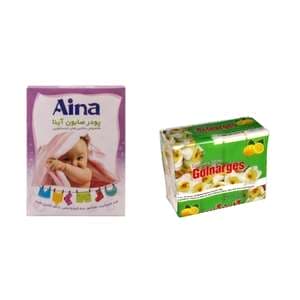 پودر صابون رختشویی و صابون رختشویی کد 44 بسته دو عددی پودر صابون رختشویی و صابون رختشویی کد 44 بسته دو عددی