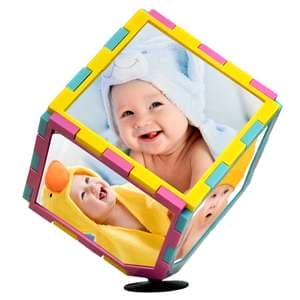 قاب عکس کودک مدل مکعب