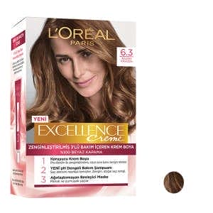 کیت رنگ مو لورآل مدل Excellence شماره 6.3 کیت رنگ مو لورآل مدل Excellence شماره 6.3