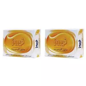 صابون بچه گلیسیرینه فیروز -100 گرم بسته 2 عددی