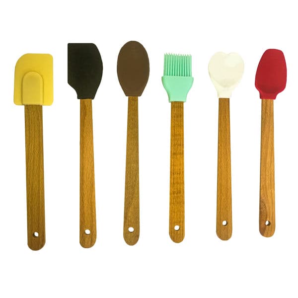 لیسک مدل دسته چوبی مینی مجموعه 6 عددی