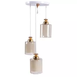 لوستر و چراغ آویز سهیل مدل گلد4