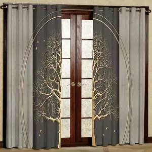 پرده مدل مخمل پانچی کد 6883 سایز 280x140 سانتی متر