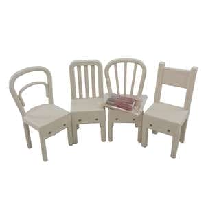 آویز حوله آریاسام طرح صندلی کد HK-94 مجموعه 4 عددی