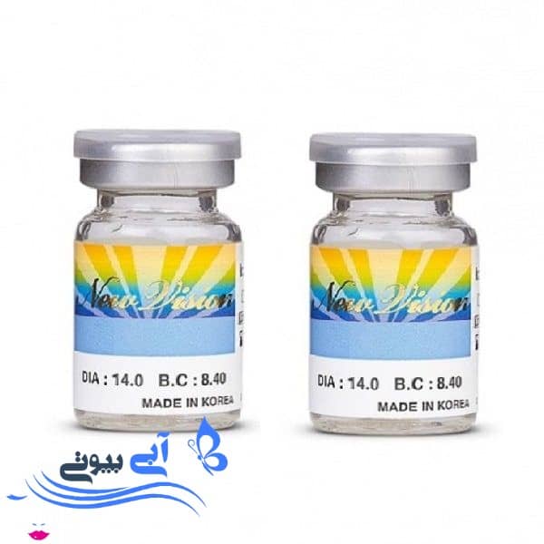 لنز چشم نیو ویژن مدل AM رنگ آبی روشن لنز چشم نیو ویژن مدل AM رنگ آبی روشن