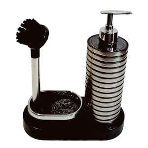 پمپ مایع ظرفشویی مدل گیلبرت به همراه فرچه و سیم طرفشویی 