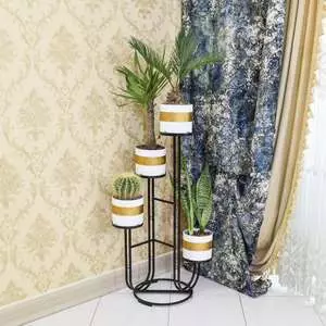 استند گلدان نسبت طلایی مدل شمعدانی