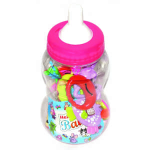 جغجغه طرح شیشه شیر بزرگ کد T -238 مجموعه 10 عددی