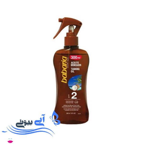 اسپری برنزه کننده باباریا مدل نارگیل حجم 300 میلی لیتر اسپری برنزه کننده باباریا مدل نارگیل حجم 300 میلی لیتر