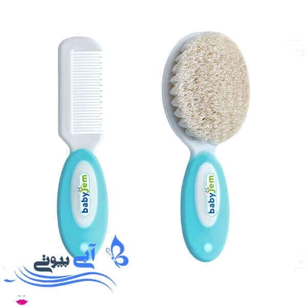 ست برس و شانه نوزادی بیبی جم مدل 519B ست برس و شانه نوزادی بیبی جم مدل 519B