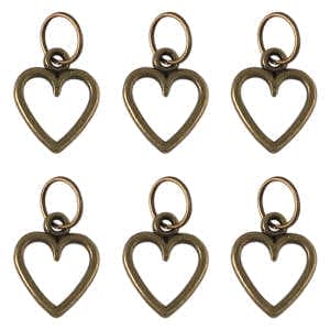 حلقه تزیینی مو زنانه مدل قلب بسته 6 عددی