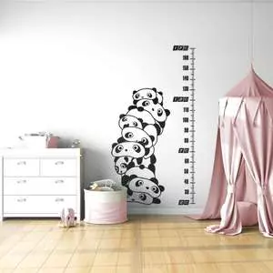 استیکر دیواری اتاق کودک مدل panda height استیکر دیواری اتاق کودک مدل panda height