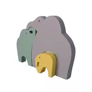 استند رومیزی کودک طرح خانواده فیل مدل MKT03-D بسته 3 عددی استند رومیزی کودک طرح خانواده فیل مدل MKT03-D بسته 3 عددی