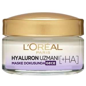 کرم ضد چروک و آبرسان شب لورآل مدل Hyaluron Uzmani حجم 50 میلی لیتر