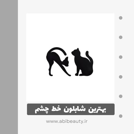 شابلون خط چشم مدل Cat Line شابلون خط چشم مدل Cat Line