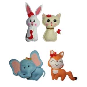 آویز تزئینی اتاق کودک مدل حیوانات کد 31 مجموعه 4 عددی